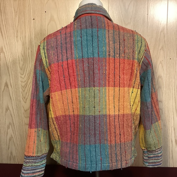 Travel/Smith Patchwork Jacket womens size Petite Medium - Picture 4 of 9